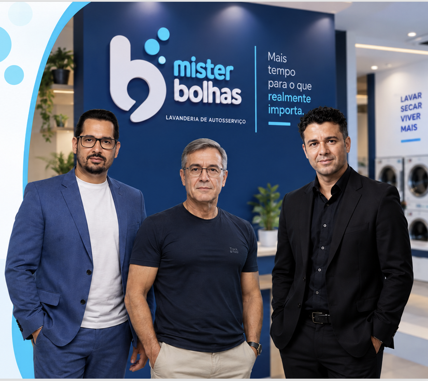 Equipe da Mister Bolhas em uma unidade da rede